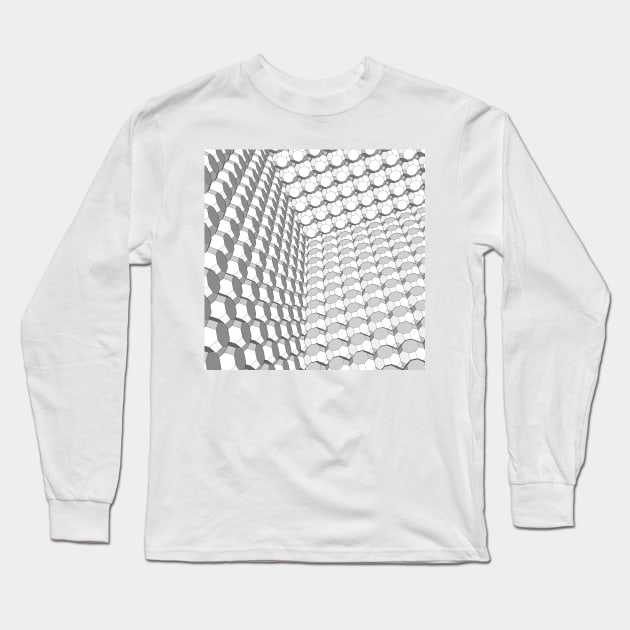 Seni Lawal truncated cuboctahedron mesh cube Long Sleeve T-Shirt by Seni Lawal